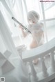 蠢沫沫 Cosplay 2B 白婚纱 P45 No.bef654