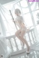 蠢沫沫 Cosplay 2B 白婚纱 P55 No.fa0406