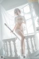 蠢沫沫 Cosplay 2B 白婚纱 P19 No.8f1e01