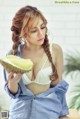 Mon 2K (Tran Ngoc Anh) poses sexy with durian fruit (15 photos) P1 No.9ee125 Image No. 29